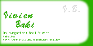 vivien baki business card
